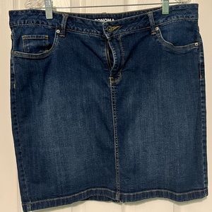 Sonoma pencil skirt - women's size 16 - dark wash denim